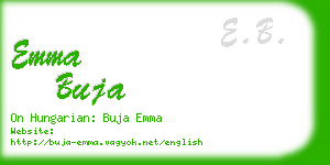 emma buja business card